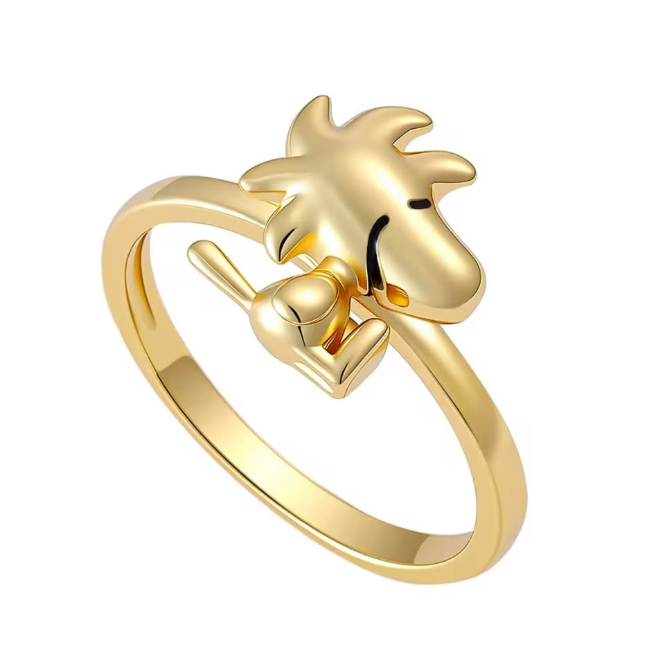Gold Snoopy Ring