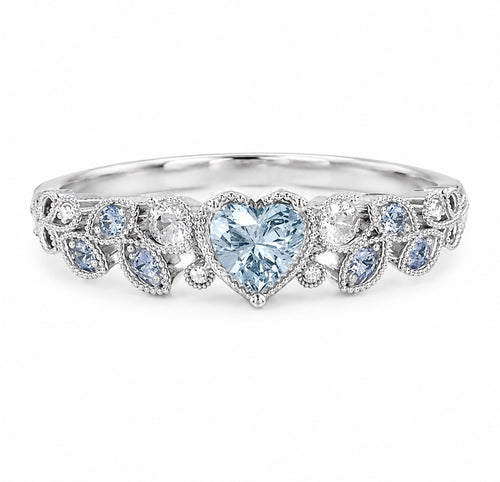 Crystal Heart Promise Ring