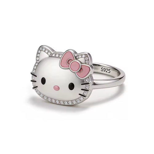 Sliver Hello Kitty RIng