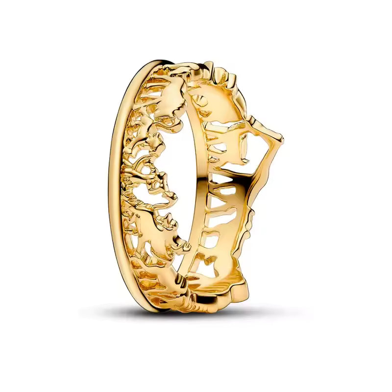 Gold Crown Ring